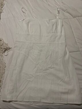 Altar'd State White Spaghetti Strap Mini Dress